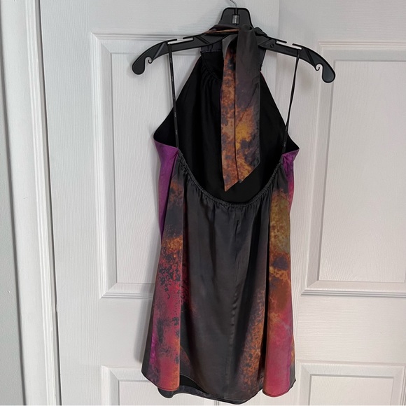 NEIMAN MARCUS SILK HALTER MINI DRESS - Picture 10 of 14